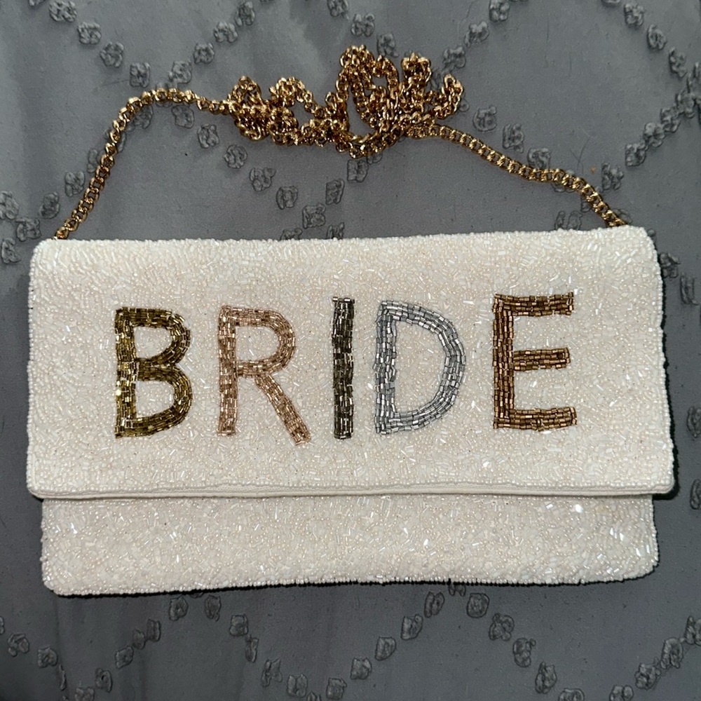 Bride beaded purse